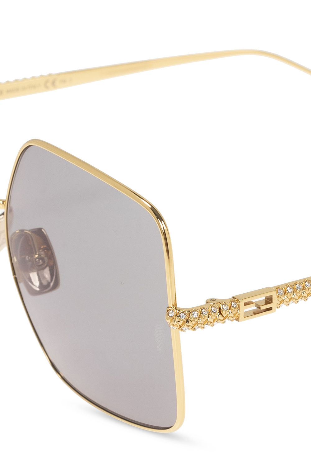 SL334 square frame sunglasses - Sunglasses with logo Fendi